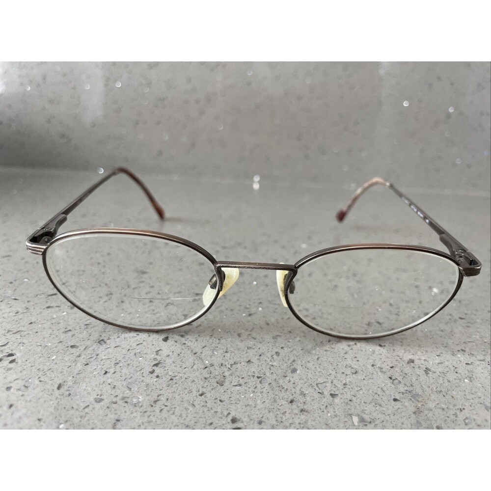 MARCHON Greenwich Antique Brown 51-20-140 Brown Full Rim Eyeglasses Frames ONLY